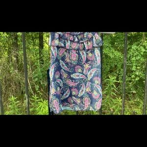 NWT The sharpay collection  navy paisley